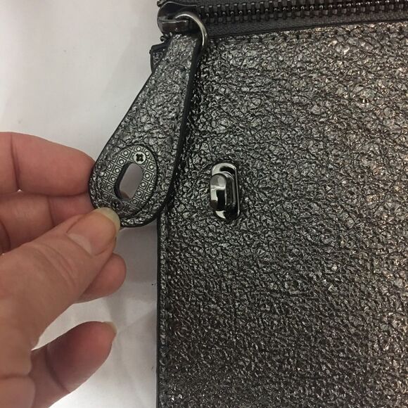 Sondra Roberts Gunmetal Crossbody Bag - Picture 3 of 8